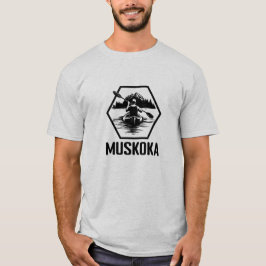 Muskoka Ontario Kayaker – メンズベーシックTシャツ Tシャツ