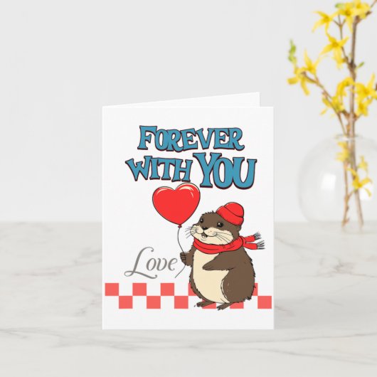 Muskrat Love Forever With You  カード (黄色い花)