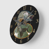 Musky 6 ラウンド壁時計 (傾斜)