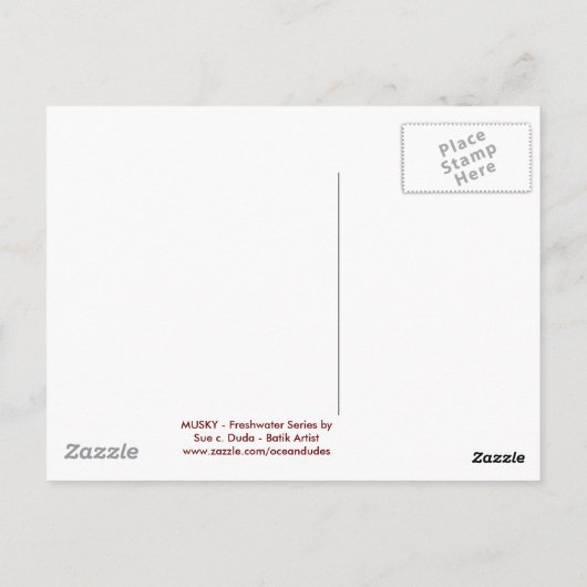 MUSKY CおよびR ポストカード (裏面)