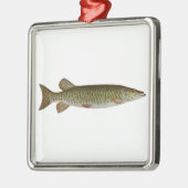 Musky (muskellunge) メタルオーナメント (左)