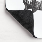 Musky Pine Forest Treeline - Outdoor Fishing Angle マウスパッド (コーナー)