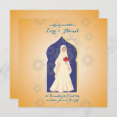 Muslim bachelorette 招待状 (正面/裏面)