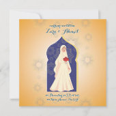 Muslim bachelorette 招待状 (正面)