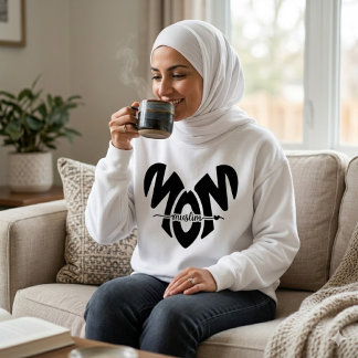 muslim mom heart sweatshirt スウェットシャツ