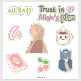 Muslimah Faith Sticker Pack – Hijabi Girl, Quran,  シール