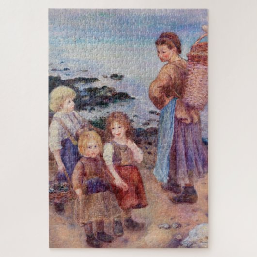 Mussel-Fishers by Renoir Impressionist Painting ジグソーパズル (縦)