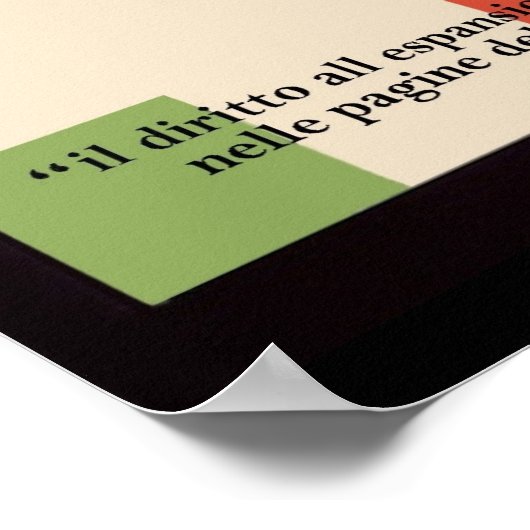 Mussolini Propaganda ポスター (角)