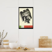Mussolini Propaganda ポスター (キッチン)