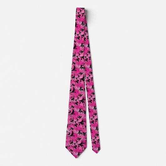 Must-Have Black and Pink Tie for Stylish Men ネクタイ (正面)
