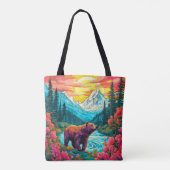 Must Love自然イラストレーション トートバッグ (裏面)