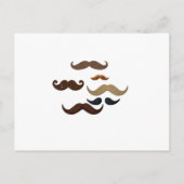 Mustacheコラージュのヘア名を追加カラーを追加文字 ポストカード (正面)