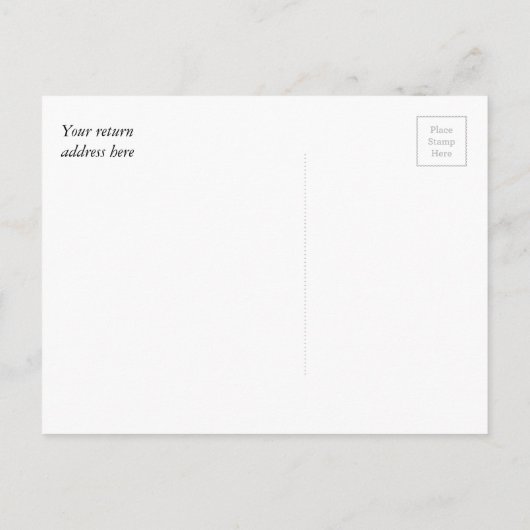 Mustacheバルーンファミリ懇親会日付の保存 案内ポストカード (裏面)