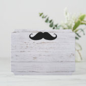 MustacheパーティーシャワーデザイナーDestiny Destiny's 招待状 (スタンド正面)