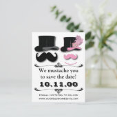 Mustache日付カードの保存 案内ポストカード (スタンド正面)