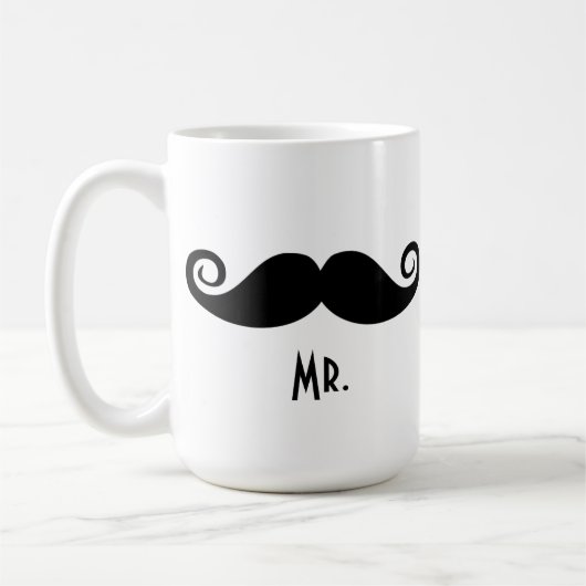 Mustache氏及びLips夫人 コーヒーマグカップ (左)