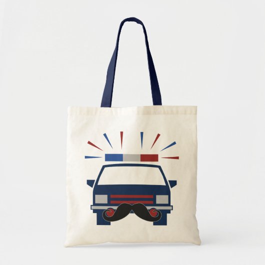 Mustache警察のカスタムバッグ – 選択スタイルと色 トートバッグ (正面)
