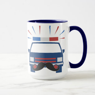 Mustache警察のマグカップ – 選択スタイル&カラー マグカップ