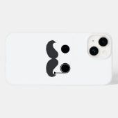 Mustache電話14ケース Case-Mate iPhoneケース (裏面 (横))