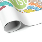 Mustache 1st Christams Hipsterの写真パーソナライズされた（英語） ラッピングペーパー (ロールコーナー)