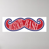 Mustache Bash – 赤、白、青 ポスター (正面)