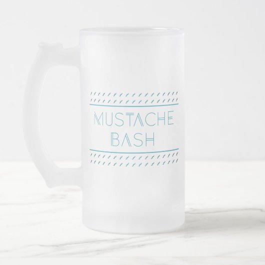 Mustache Bash Metro フロストグラスビールジョッキ (左)