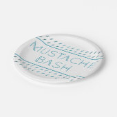 Mustache Bash Metro ペーパープレート (アングル)