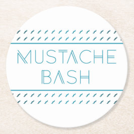 Mustache Bash Metro ラウンドペーパーコースター