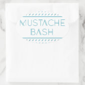 Mustache Bash Metro 楕円形シール (バッグ)