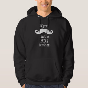 Mustache Big Brother Shirt私はBig Brother Gifだ パーカ