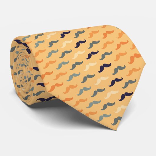 Mustache Dapper Pattern Necktie Tie ネクタイ (ロール)