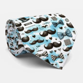 Mustache Dapper Pattern Necktie Tie ネクタイ (ロール)