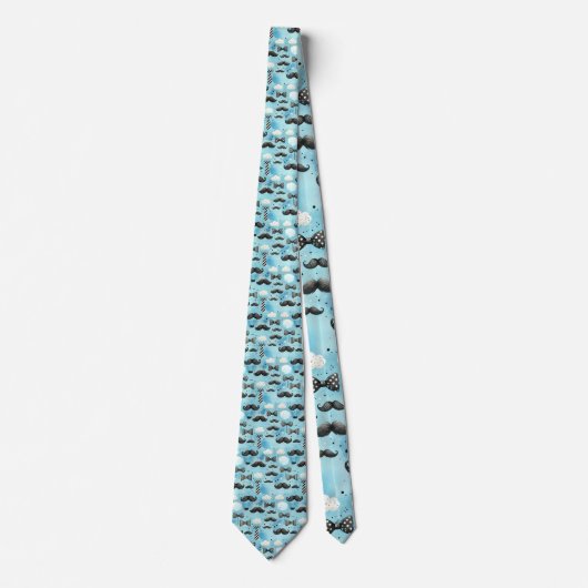 Mustache Dapper Pattern Necktie Tie ネクタイ (正面)