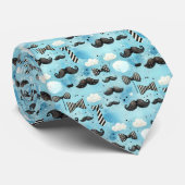 Mustache Dapper Pattern Necktie Tie ネクタイ (ロール)