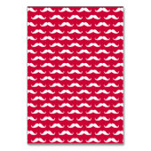 Mustache Kids Classroomバレンタインカード テーブルナンバー (裏面)