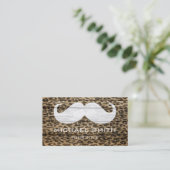 Mustache Leopard on Woodテクスチャ#6 名刺 (スタンド正面)
