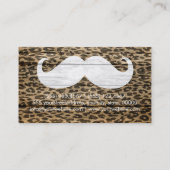 Mustache Leopard on Woodテクスチャ#6 名刺 (裏面)