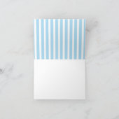 Mustache LIl男性サンキューカードノートカード サンキューカード (内部)