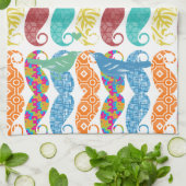 Mustache Mr.ヒップスターヴィンテージレトロ キッチンタオル (折り畳み)