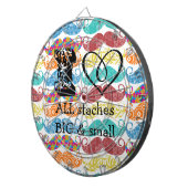 Mustache Mr.ヒップスターヴィンテージレトロ ダーツボード (正面右)