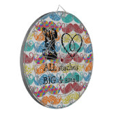 Mustache Mr.ヒップスターヴィンテージレトロ ダーツボード (正面左)