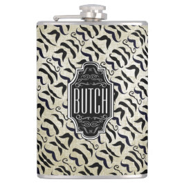 Mustache Mr.ヒップスターヴィンテージレトロ フラスク