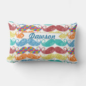 Mustache Mr.ヒップスターヴィンテージレトロ ランバークッション (正面)