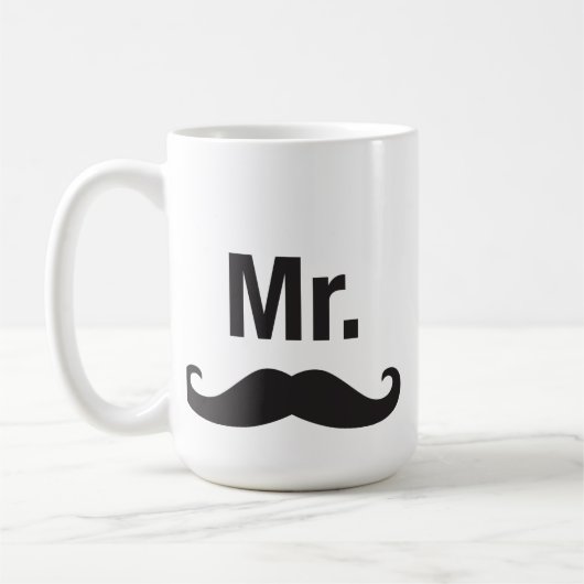 Mustache Mug氏 コーヒーマグカップ (左)