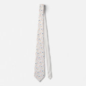 Mustache on Beige Necktie Tie ネクタイ (正面)