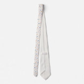 Mustache on Beige Necktie Tie ネクタイ (裏面)