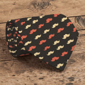 Mustache Pattern Necktie Tie ネクタイ