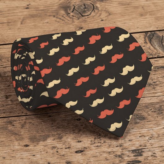 Mustache Pattern Necktie Tie ネクタイ