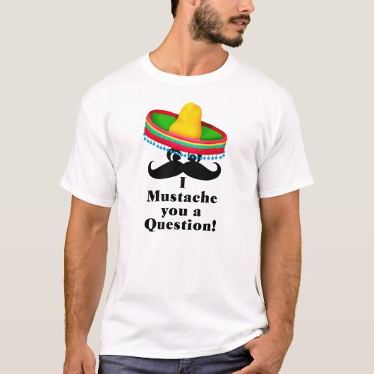 MUSTACHE Tシャツ – メキシコカラフル帽 (正面)