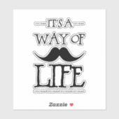Mustache Way of Life シール (シート)